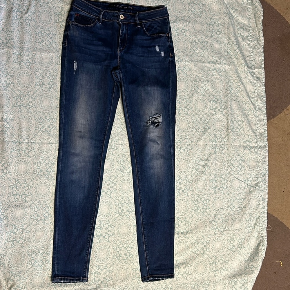 Tiffosi High Rise  Distressed Blue Jeans